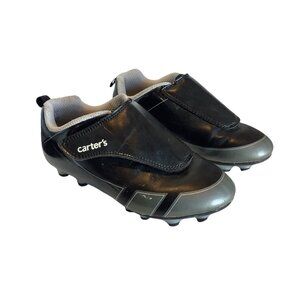 Carter's Fica Sport Cleat Soccer Shoes Unisex Black Toddler Size 11 Hook Loop